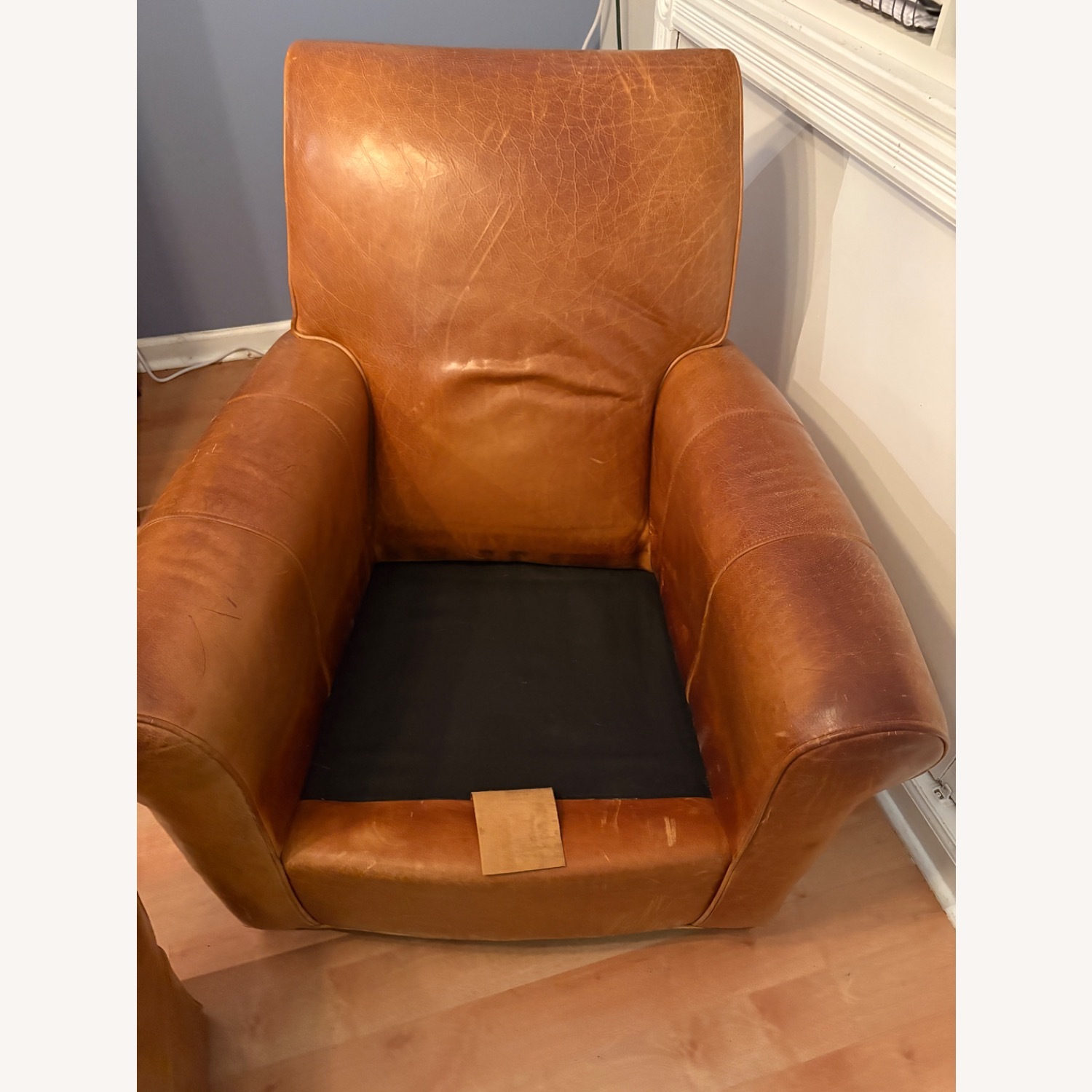 Ethan Allen Bentley Dark Brown Leather Armchair - image-8