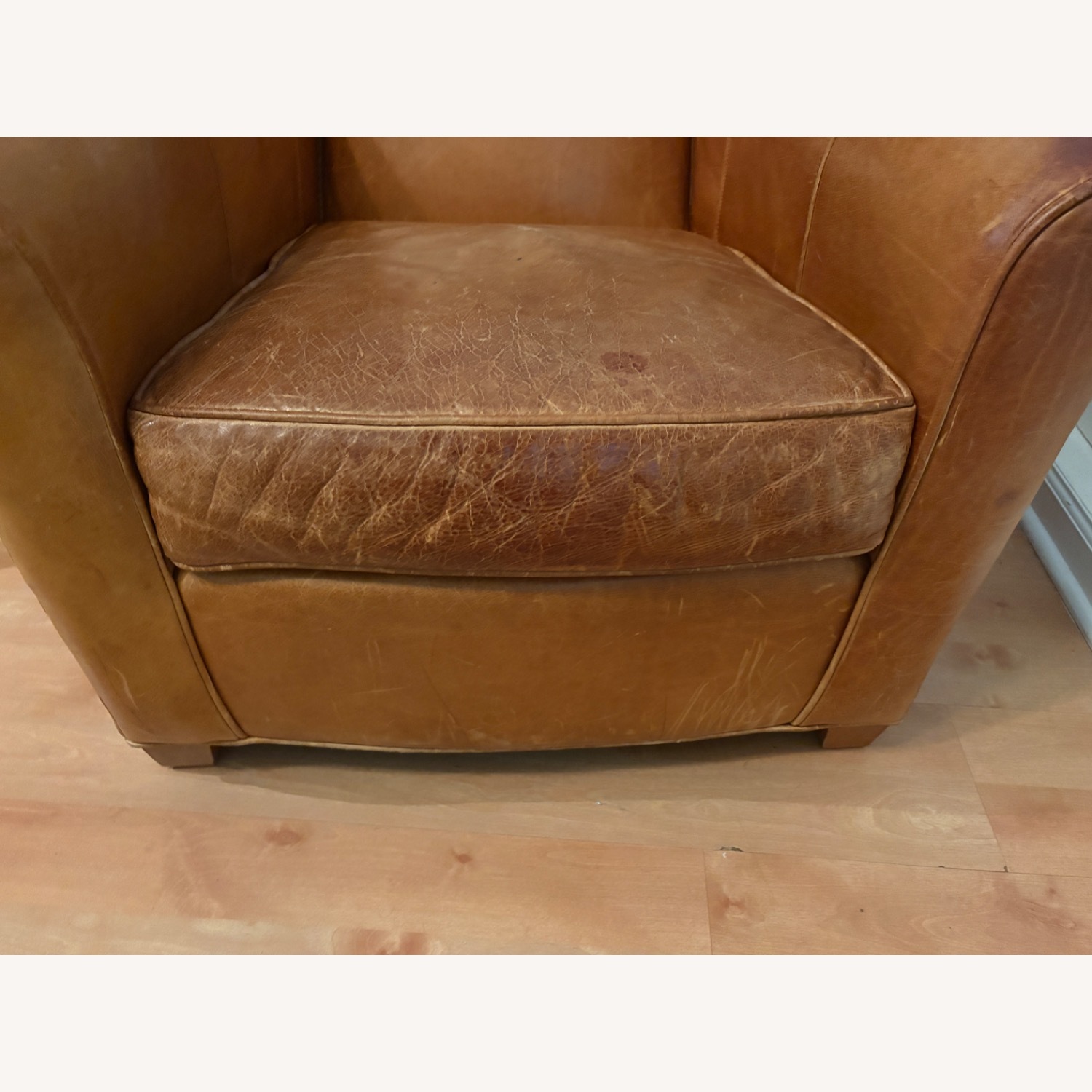 Ethan Allen Bentley Dark Brown Leather Armchair - image-13