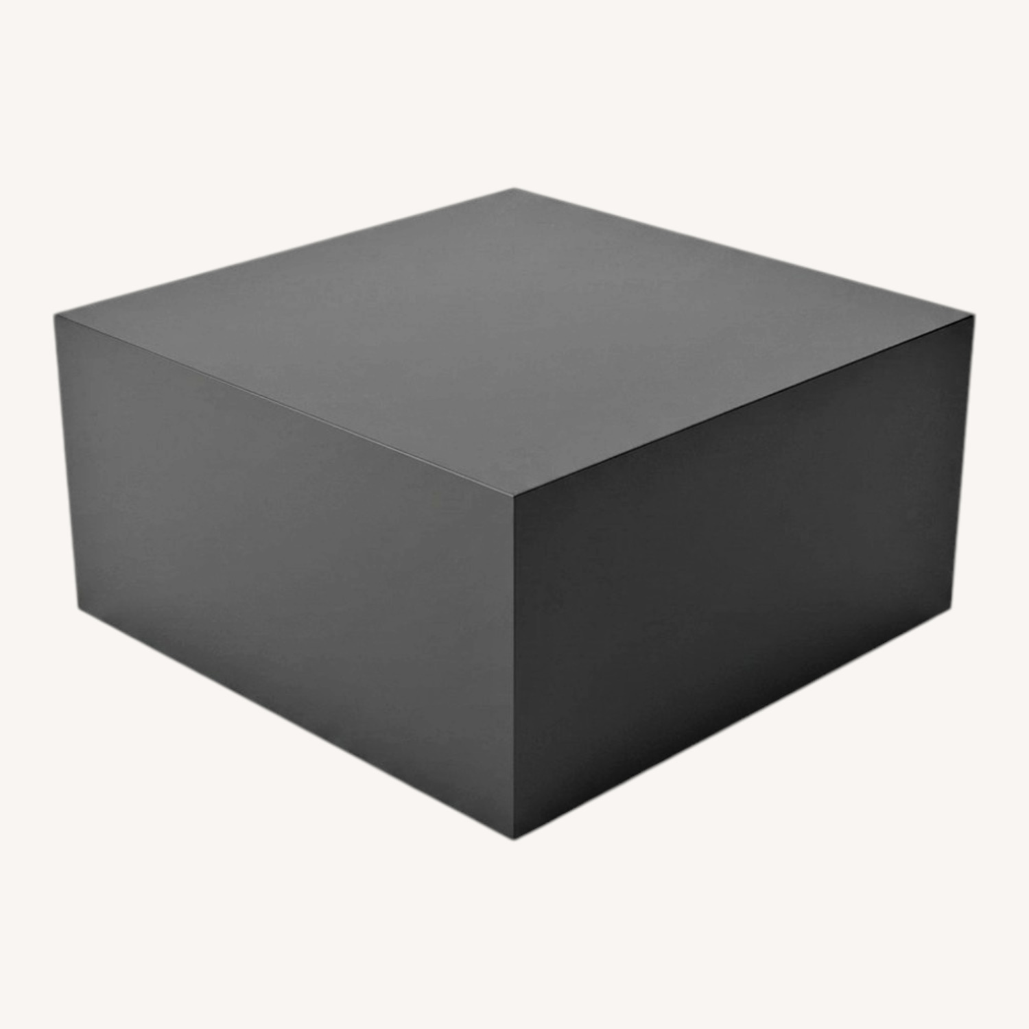 Ligne Roset Black Glass Coffee Table - image-0