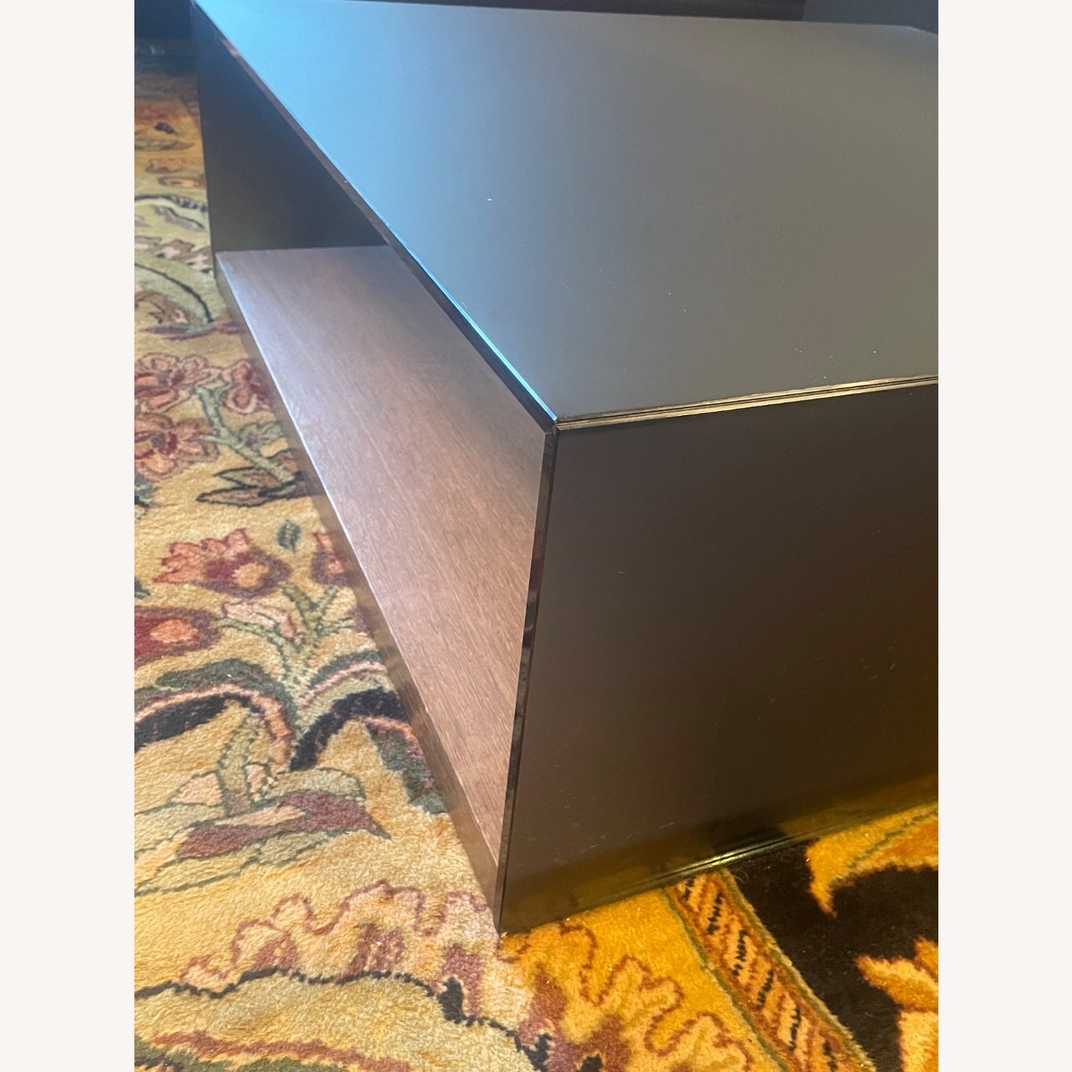 Ligne Roset Black Glass Coffee Table - image-3