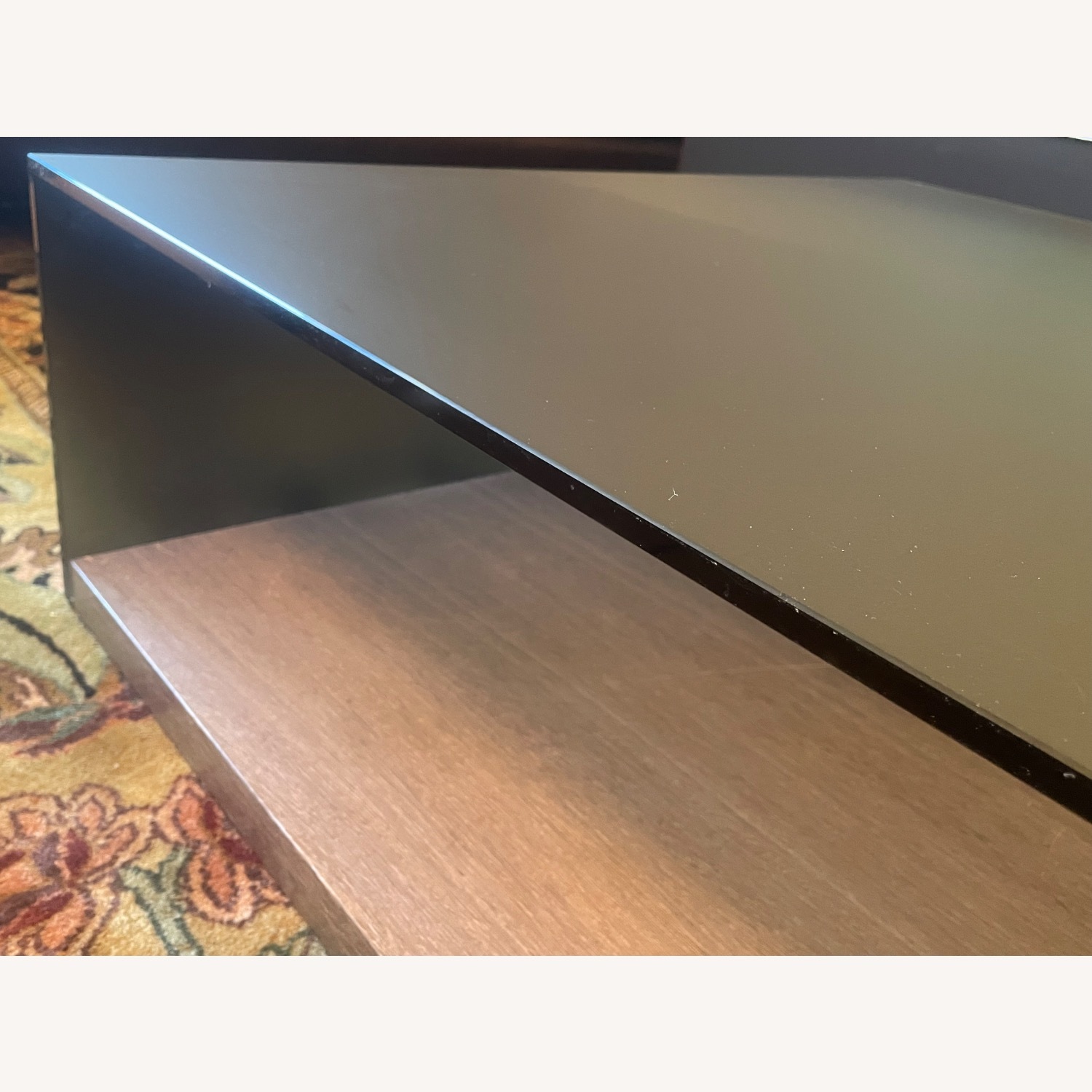 Ligne Roset Black Glass Coffee Table - image-2