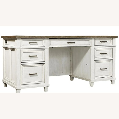 Used Aspen Home Caraway Natural Wood Desk  for sale on AptDeco