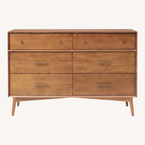 Used West Elm Mid-century Dark Brown Wood Dresser for sale on AptDeco