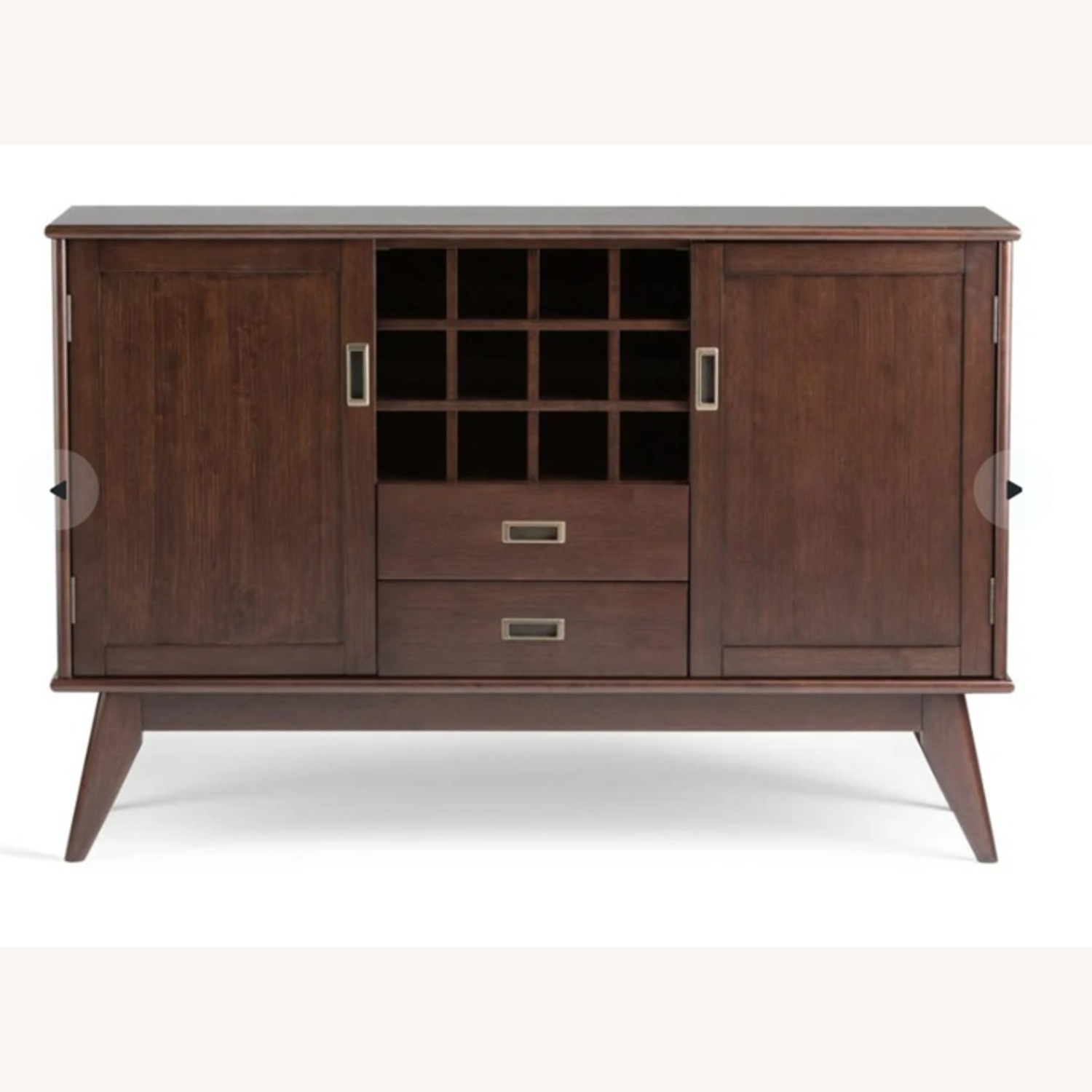 Simpli Home Draper Dark Brown Wood Sideboard - image-7