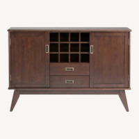 Simpli Home Draper Dark Brown Wood Sideboard