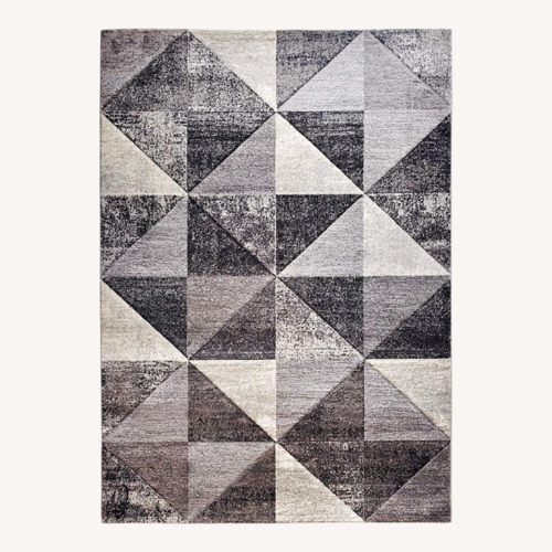 Used Silver Silk Area Rug 9' x 11' for sale on AptDeco