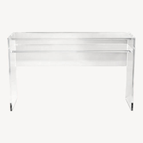 Used Ballard Designs Transparent Side Table for sale on AptDeco