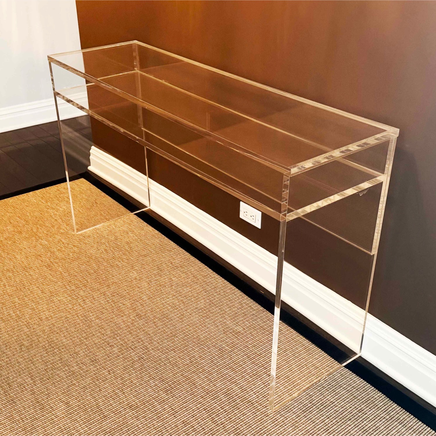 Ballard Designs Transparent Side Table - image-3