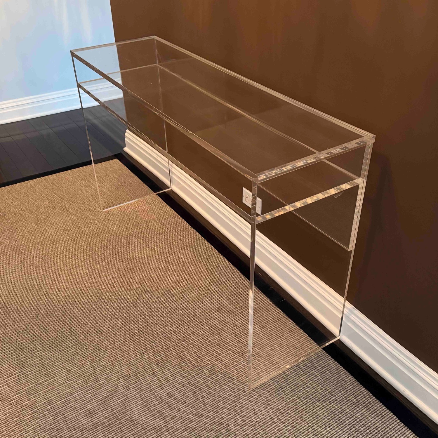 Ballard Designs Transparent Side Table - image-1