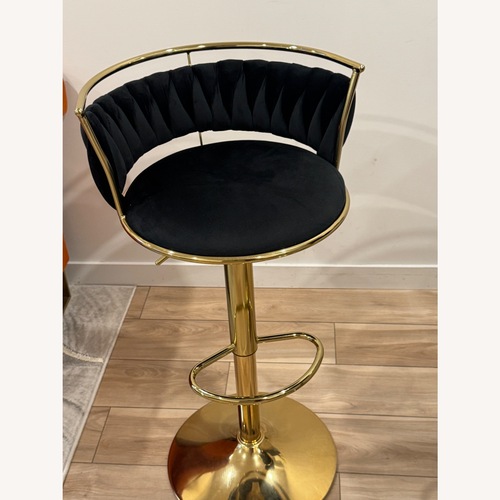 Used Swivel Adjustable Bar Stool Set  for sale on AptDeco