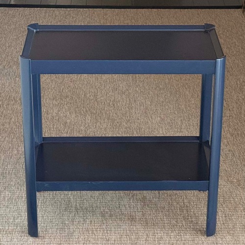 Used Ballard Designs Navy Blue End Tables  for sale on AptDeco