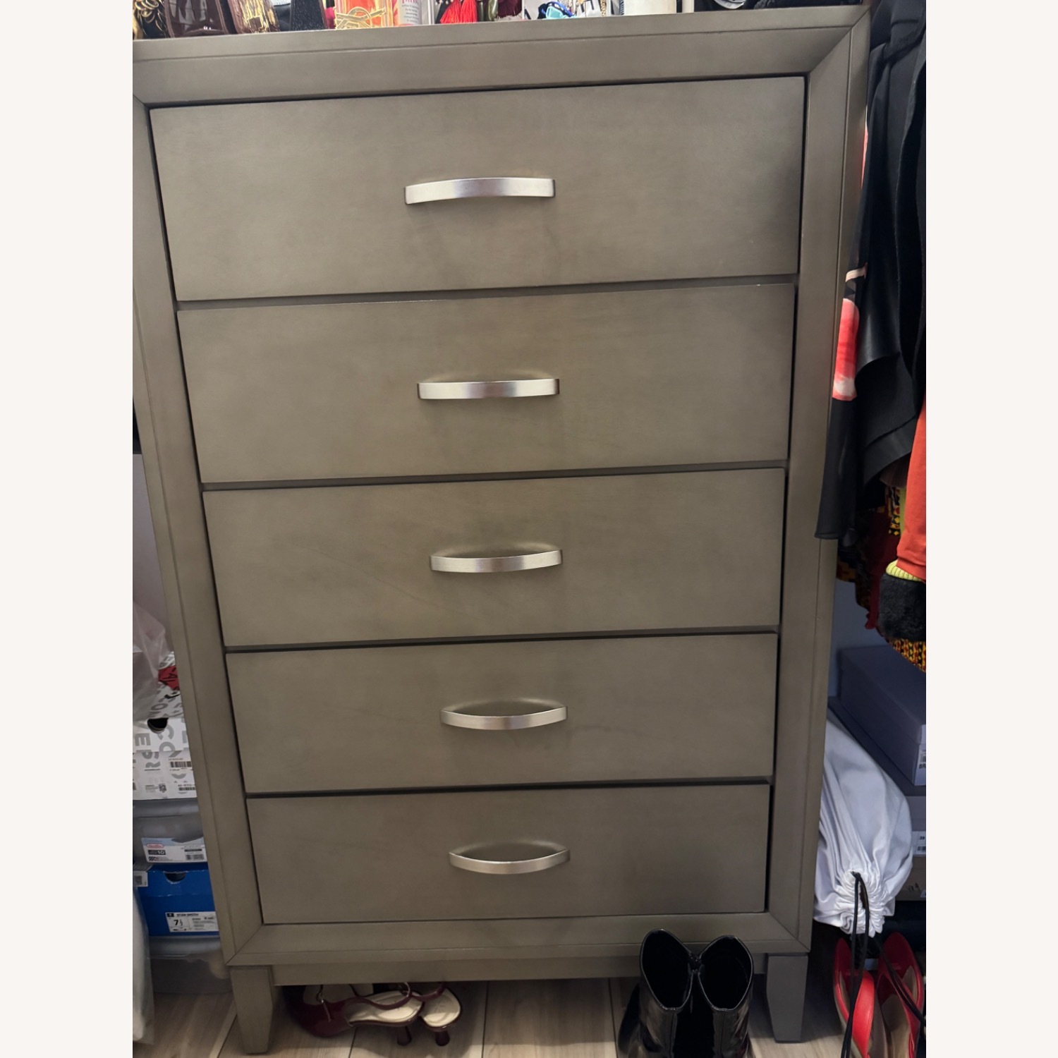 Tremont Gray 5 Drawer Chest - image-2