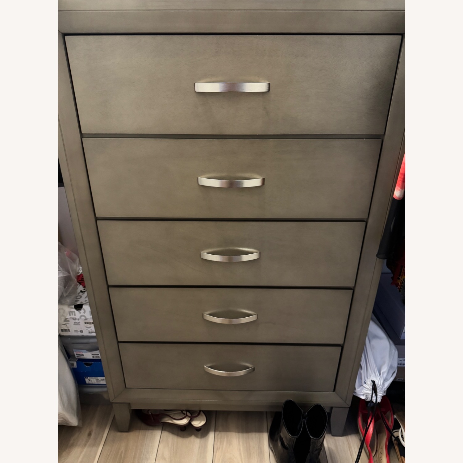 Tremont Gray 5 Drawer Chest - image-3