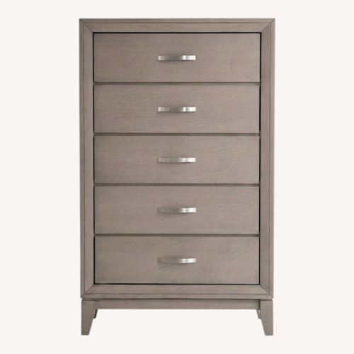 Used Tremont Gray 5 Drawer Chest for sale on AptDeco