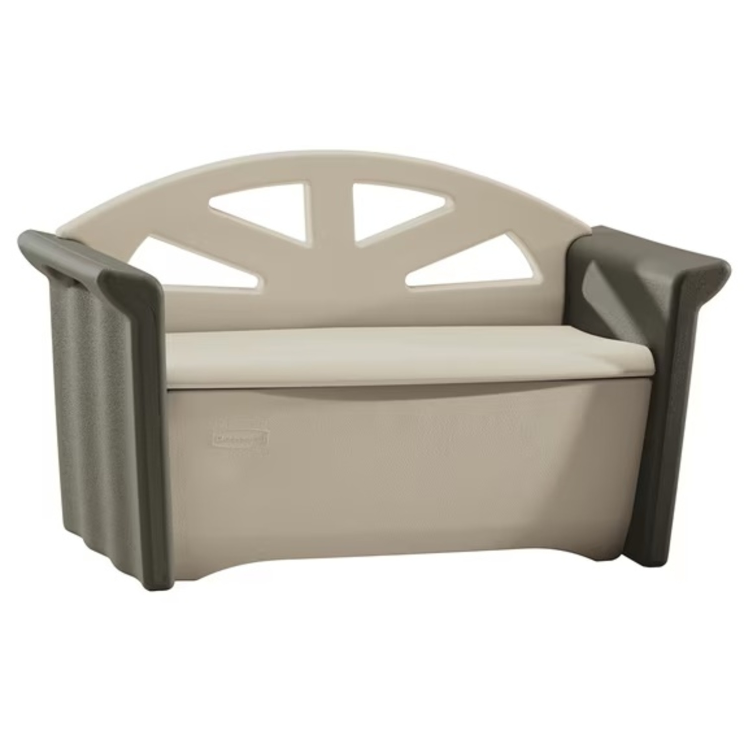 Rubbermaid Light Gray Resin Outdoor Storage Bench - image-6