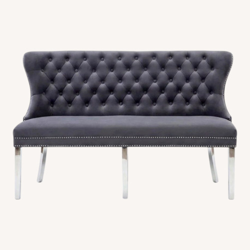 Used Wayfair Amick Upholstered Dark Gray Bench for sale on AptDeco