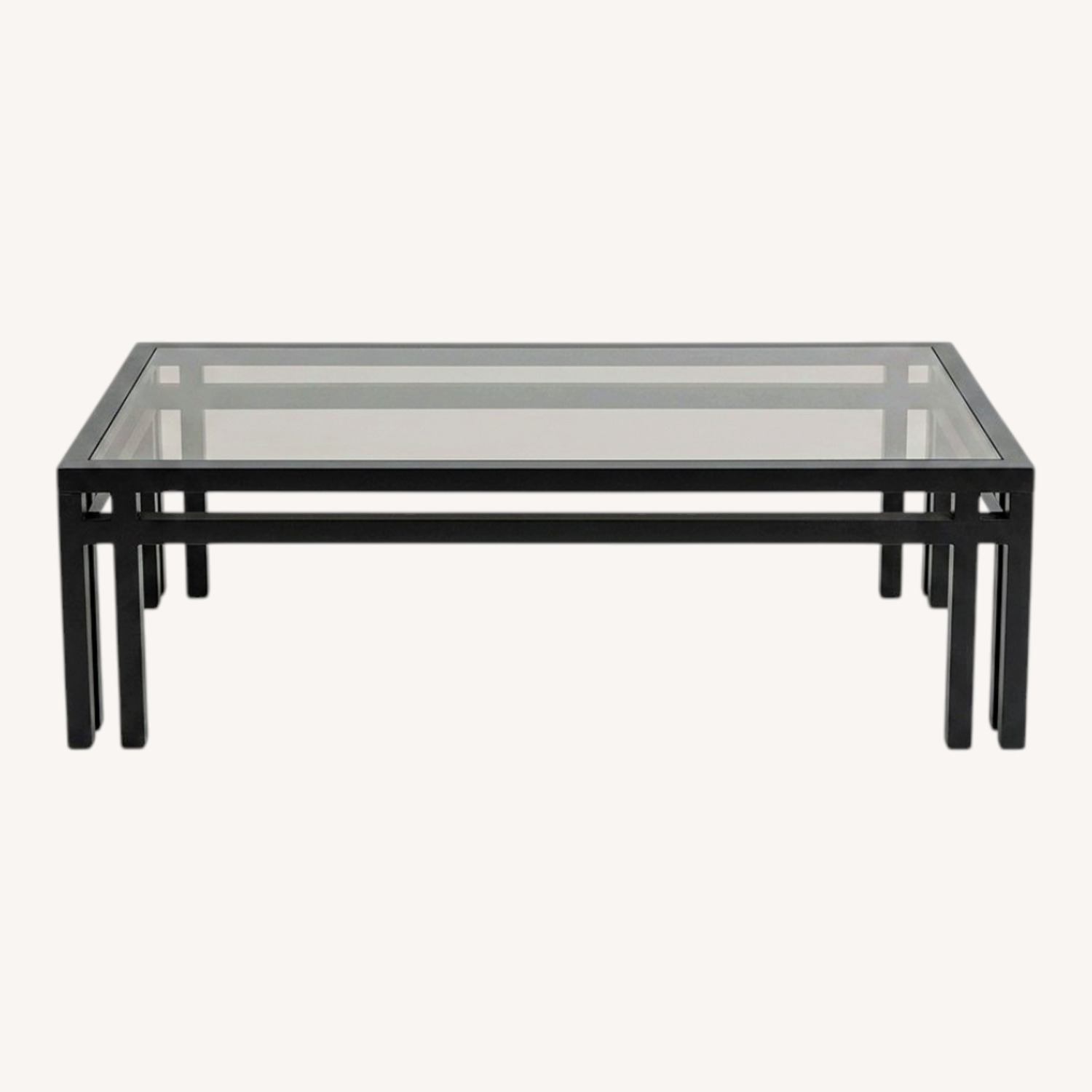 Black Wood Coffee Table - image-0