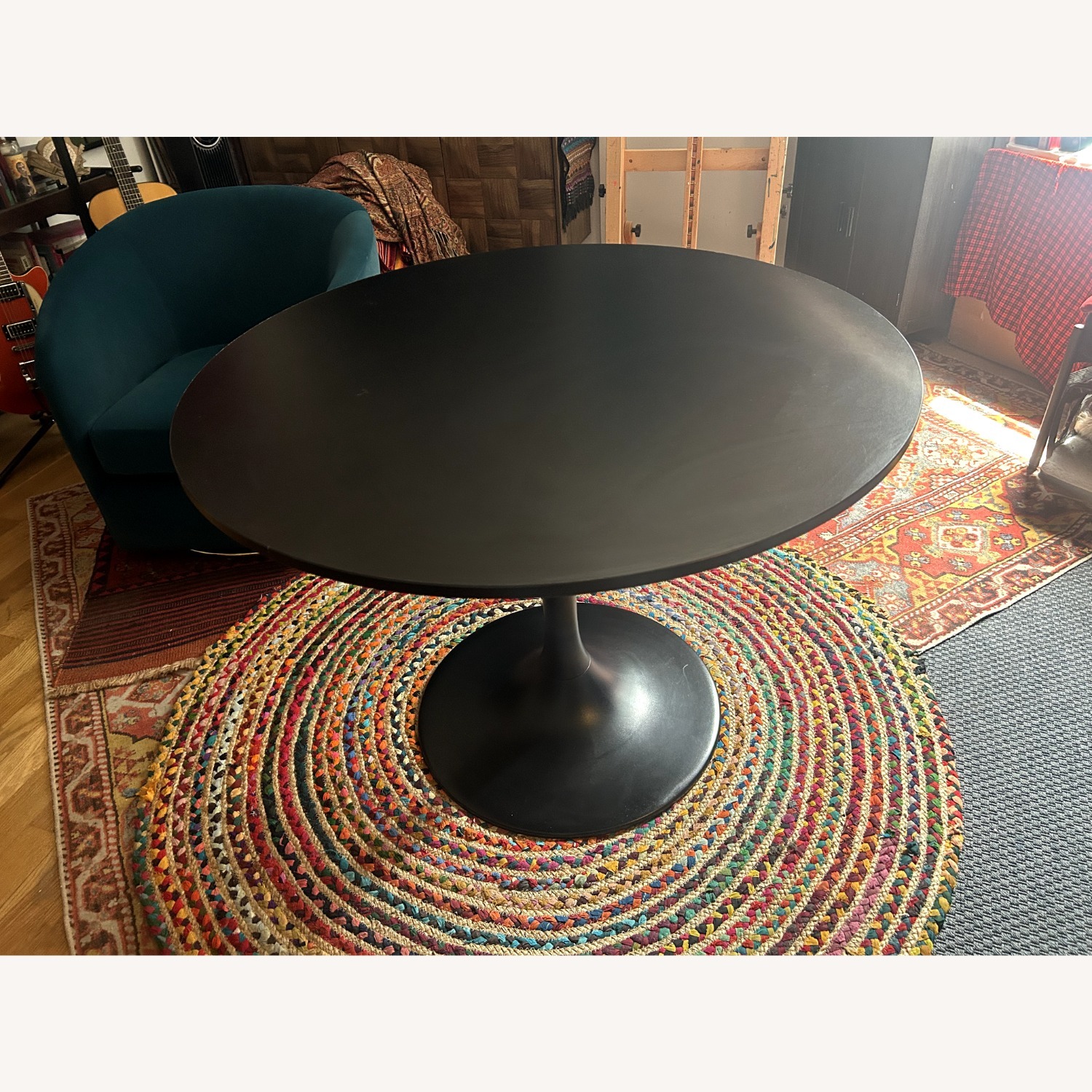 IKEA Docksta Black Dining Table - image-2