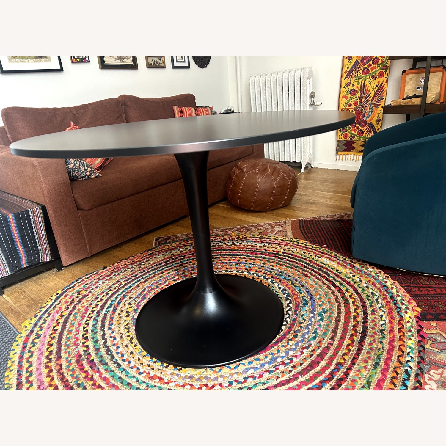 IKEA Docksta Black Dining Table - image-3