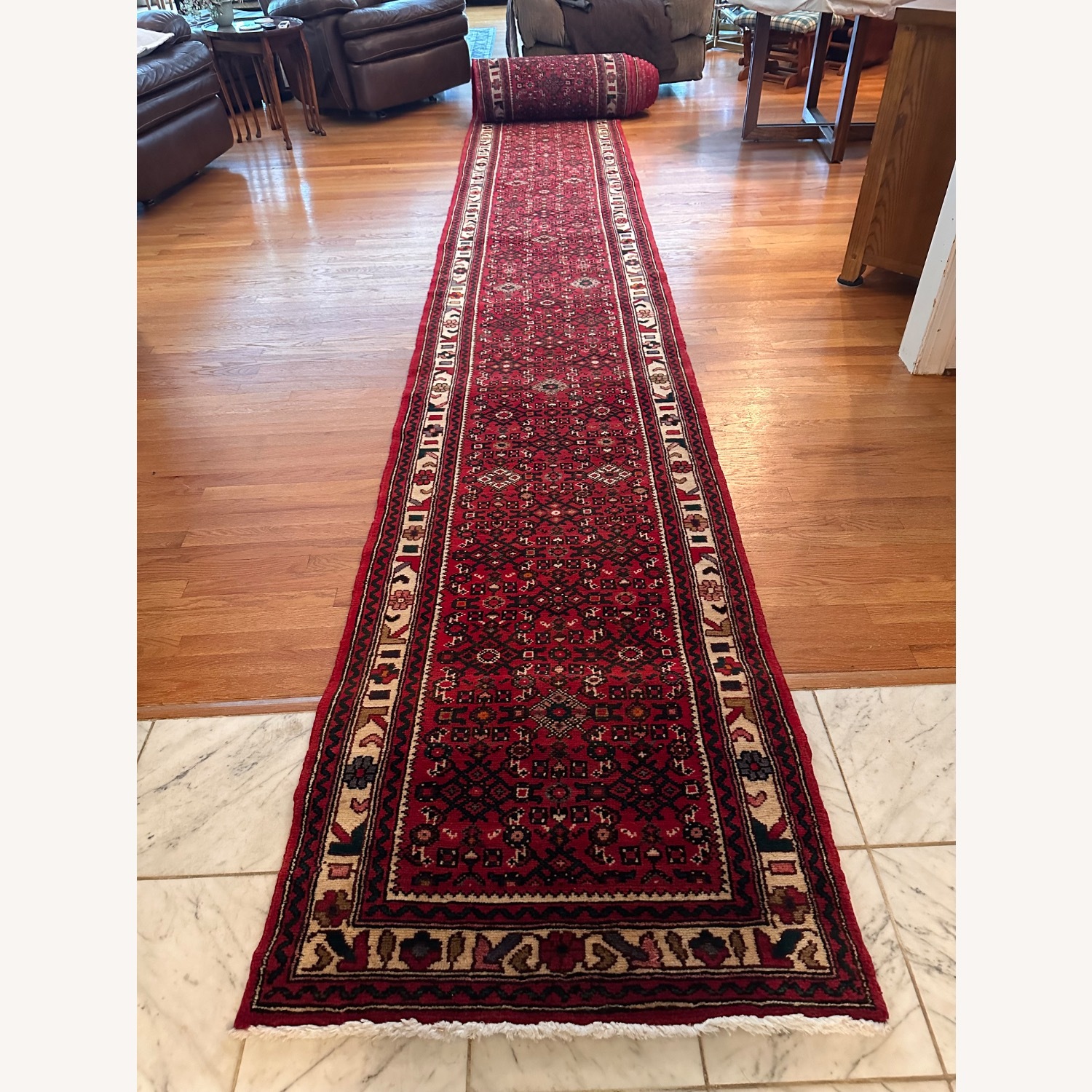 Vintage/Antique Runner Rug 2.8' x 42' - image-1