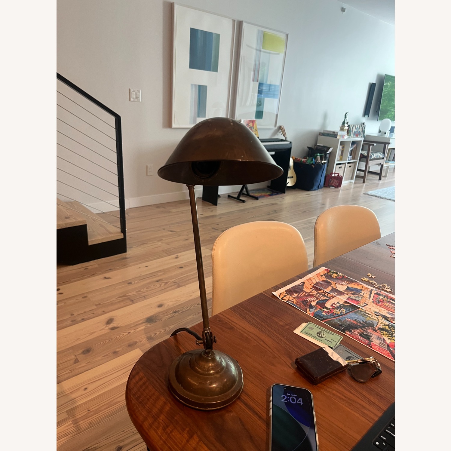 H.t. Piste Brass Table Lamp - image-8