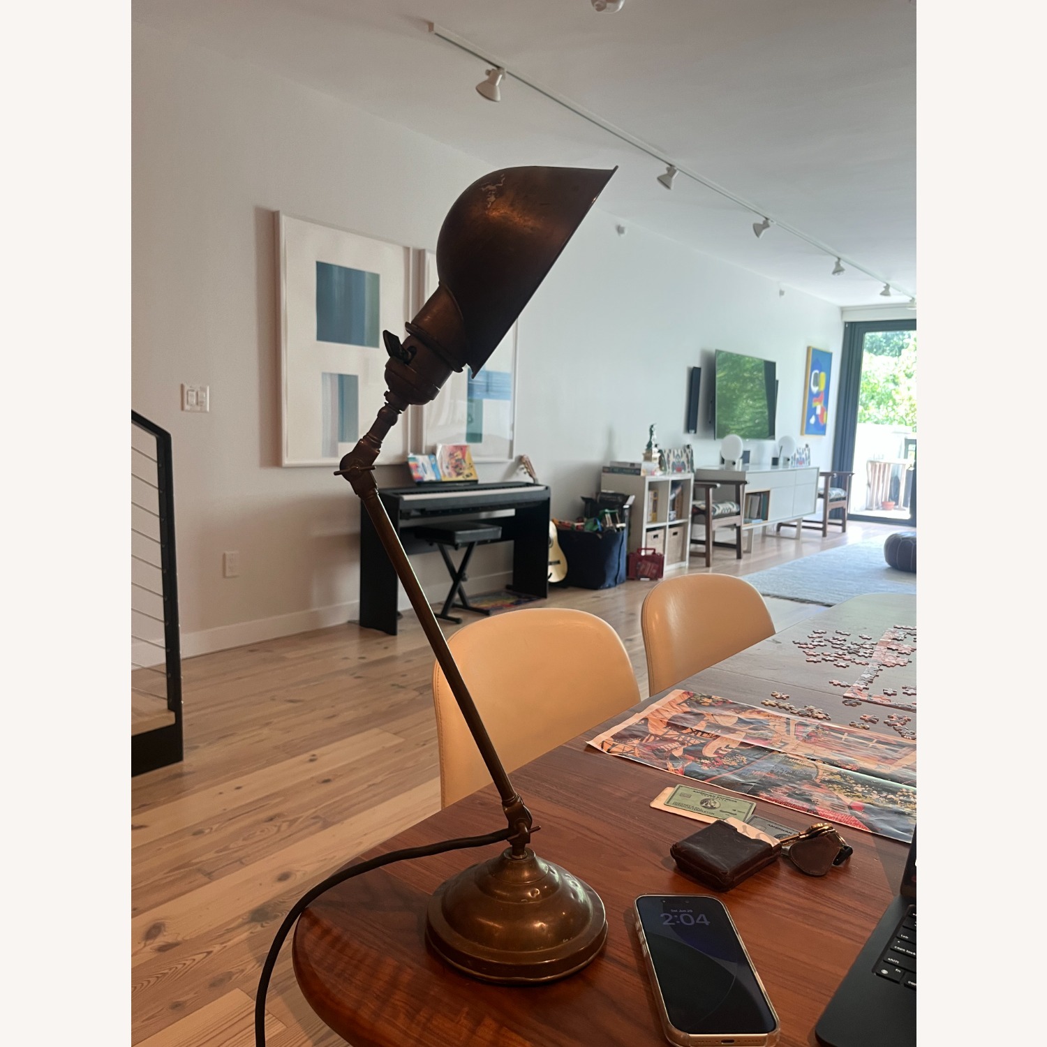 H.t. Piste Brass Table Lamp - image-2