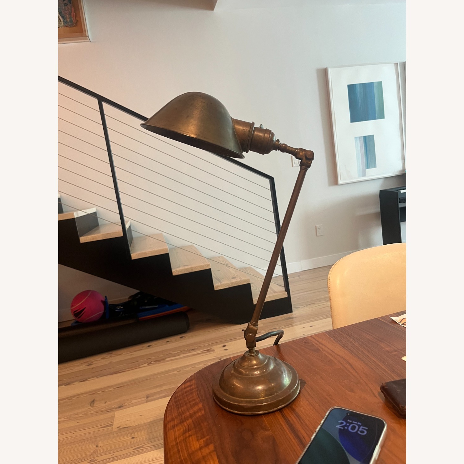H.t. Piste Brass Table Lamp - image-3