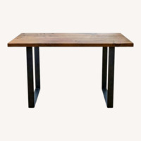 Dark Brown Wood Desk
