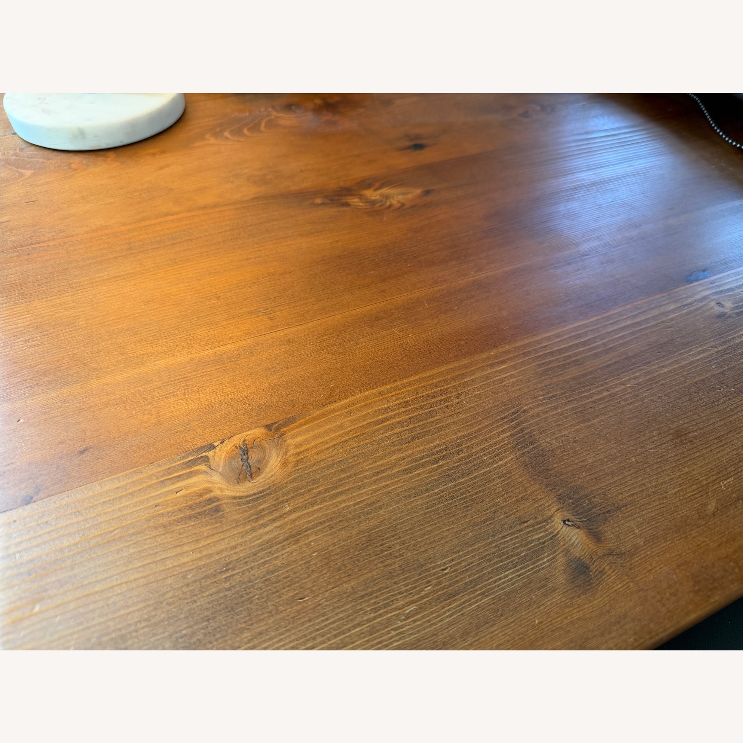 Dark Brown Wood Desk - image-3