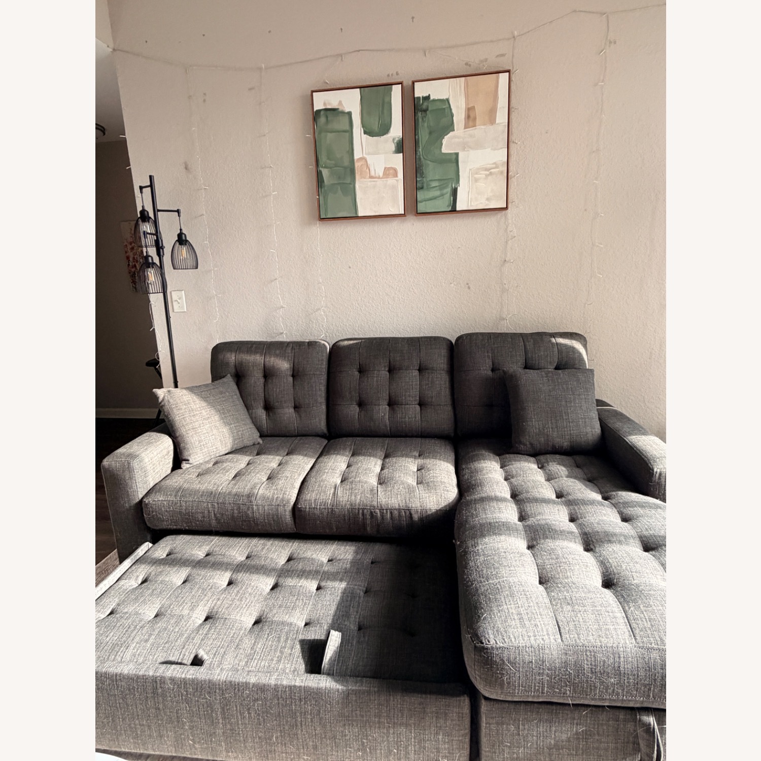 Raymour & Flanigan Brynn Sleeper Sectional - image-4