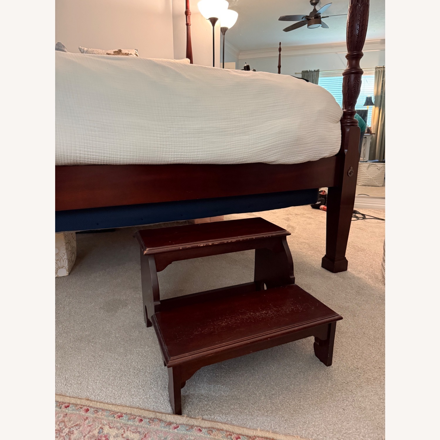 Wooden Four Poster Queen Bed  - image-4
