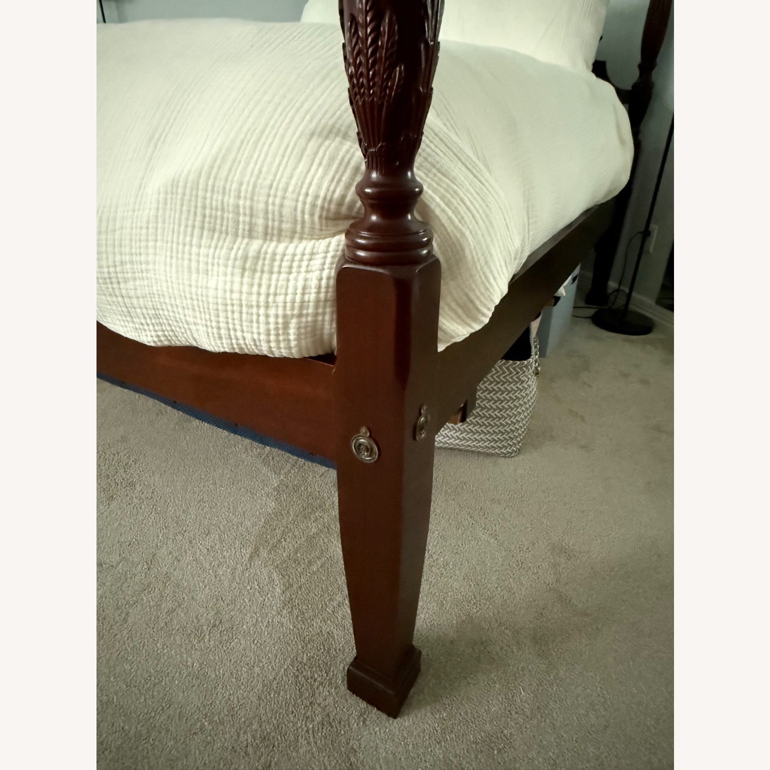 Wooden Four Poster Queen Bed  - image-3