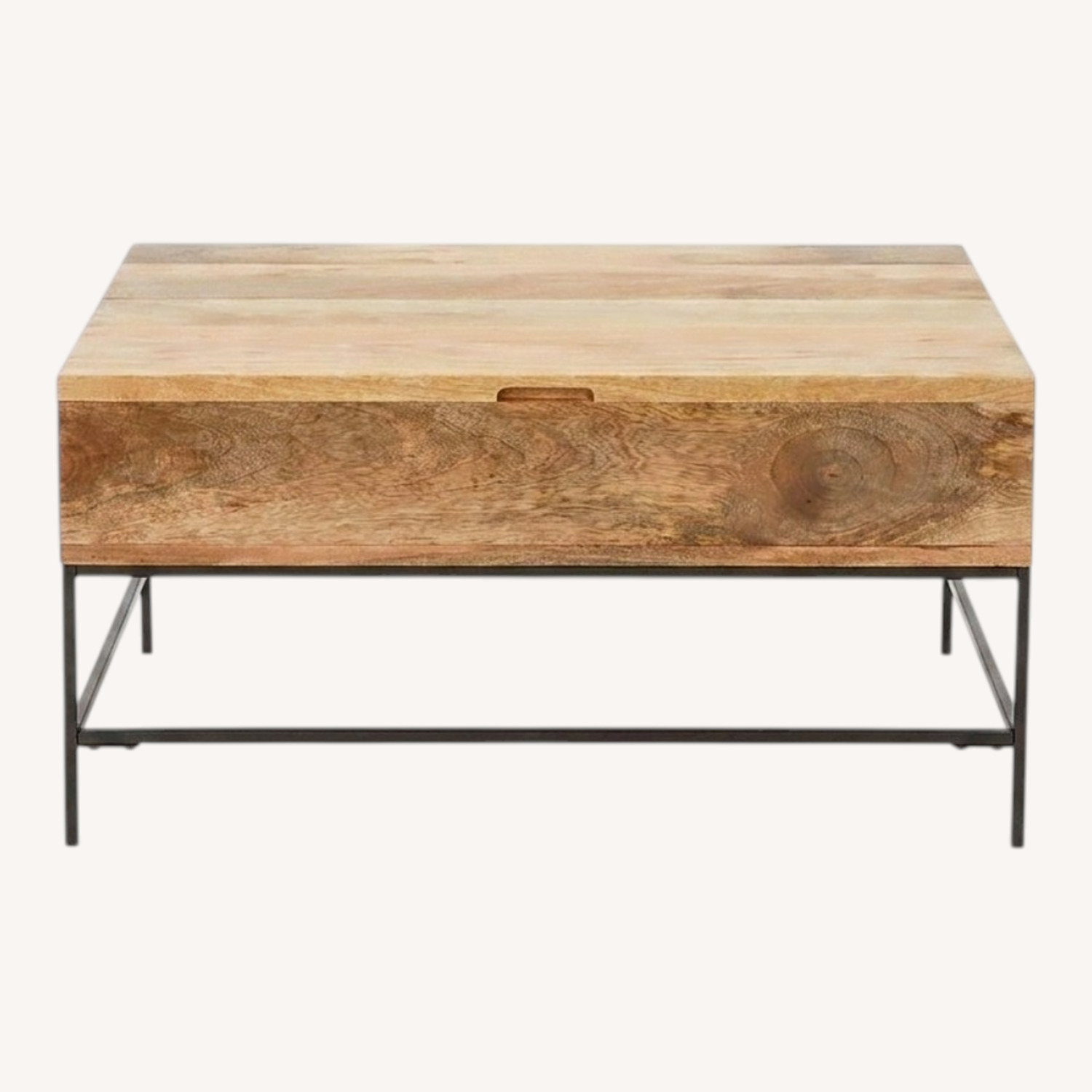 West Elm Industrial Storage Pop-up Coffee Table - image-0