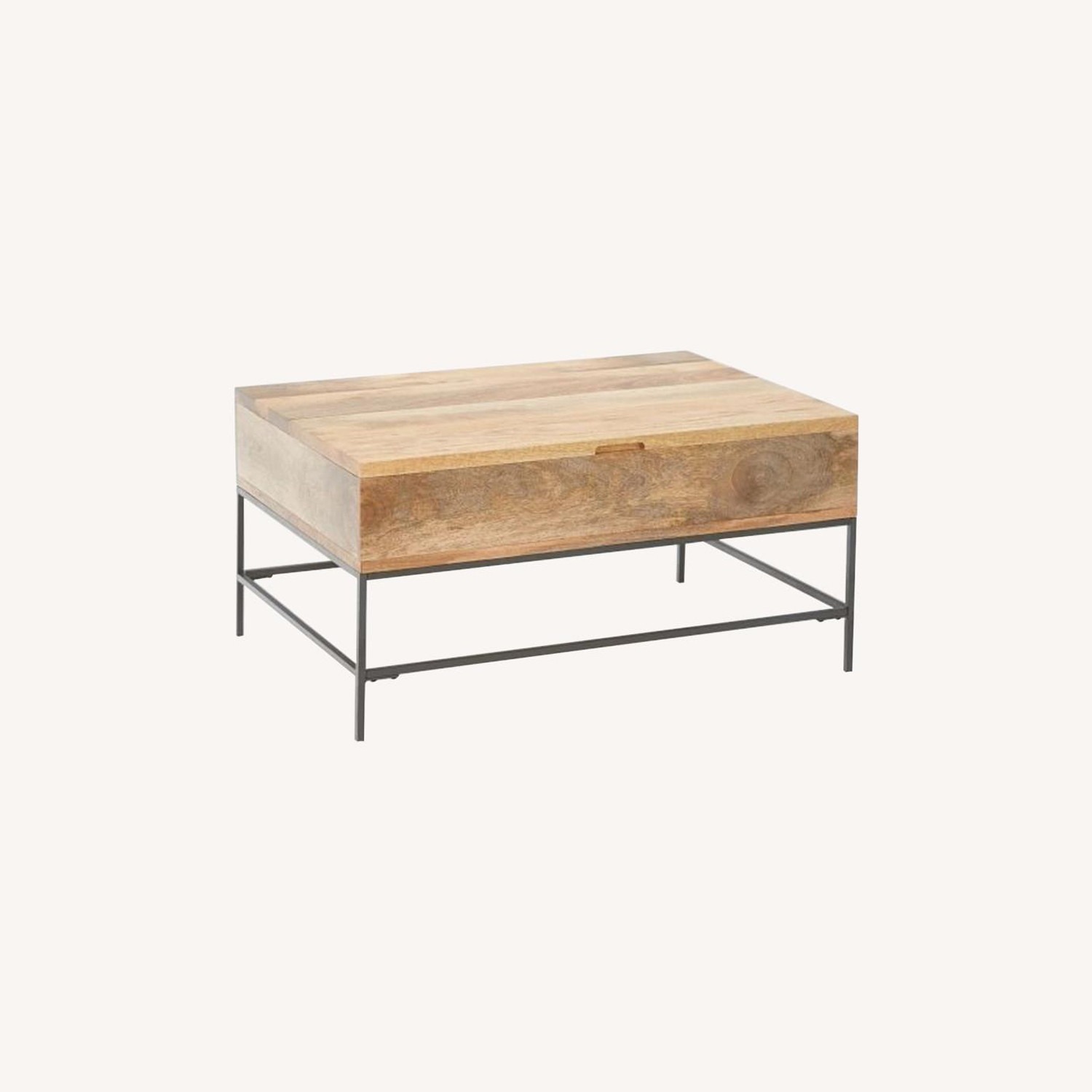 West Elm Industrial Storage Pop-up Coffee Table - image-5