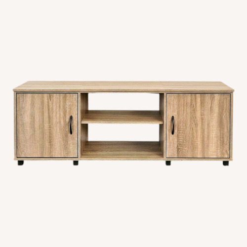 Used Light Brown Wood Media Storage for sale on AptDeco