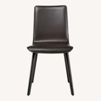 Room & Board Hirsch Black Leather Dining Chairs