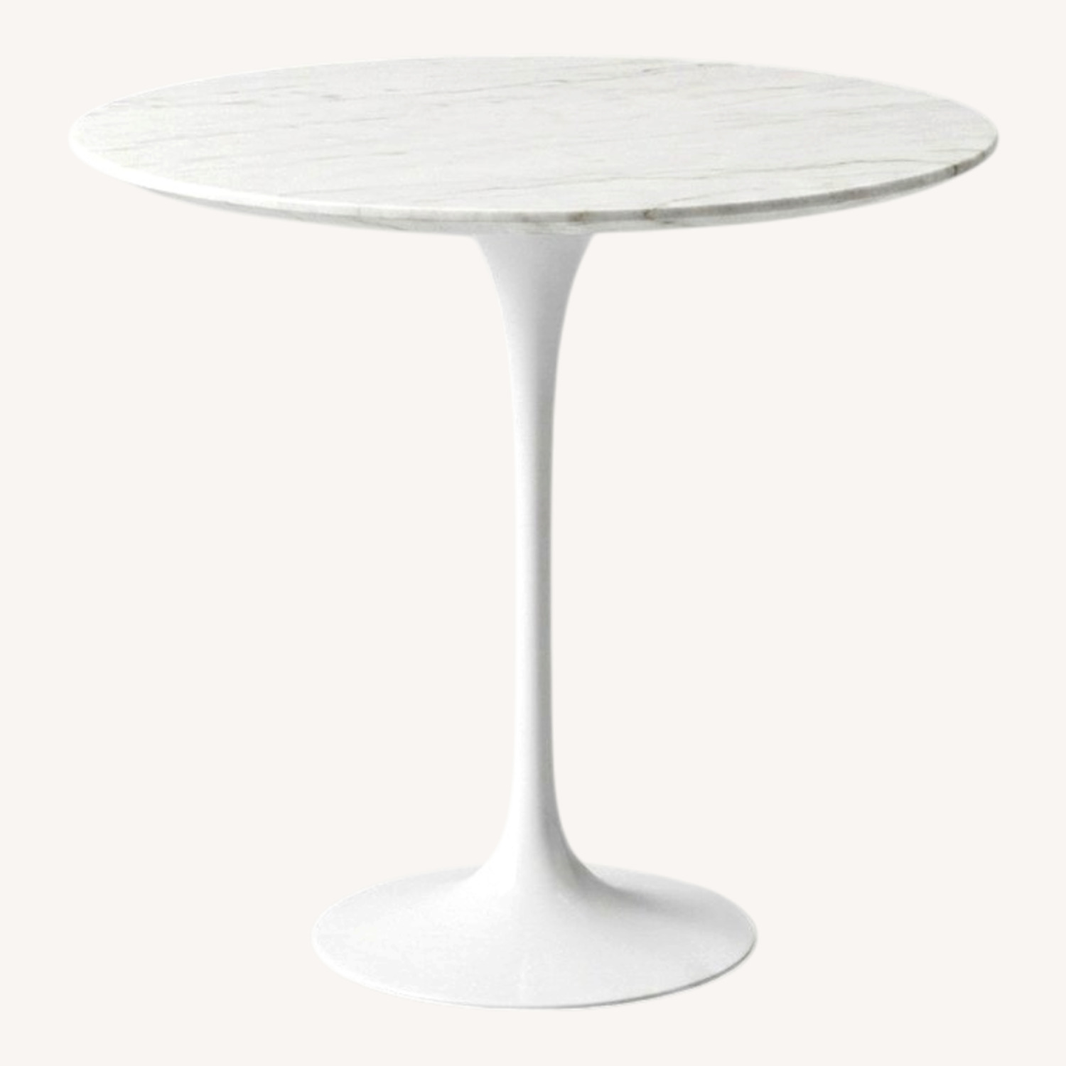 Mid-Century Pedestal Tulip Side Table - image-0