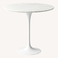 Mid-Century Pedestal Tulip Side Table 