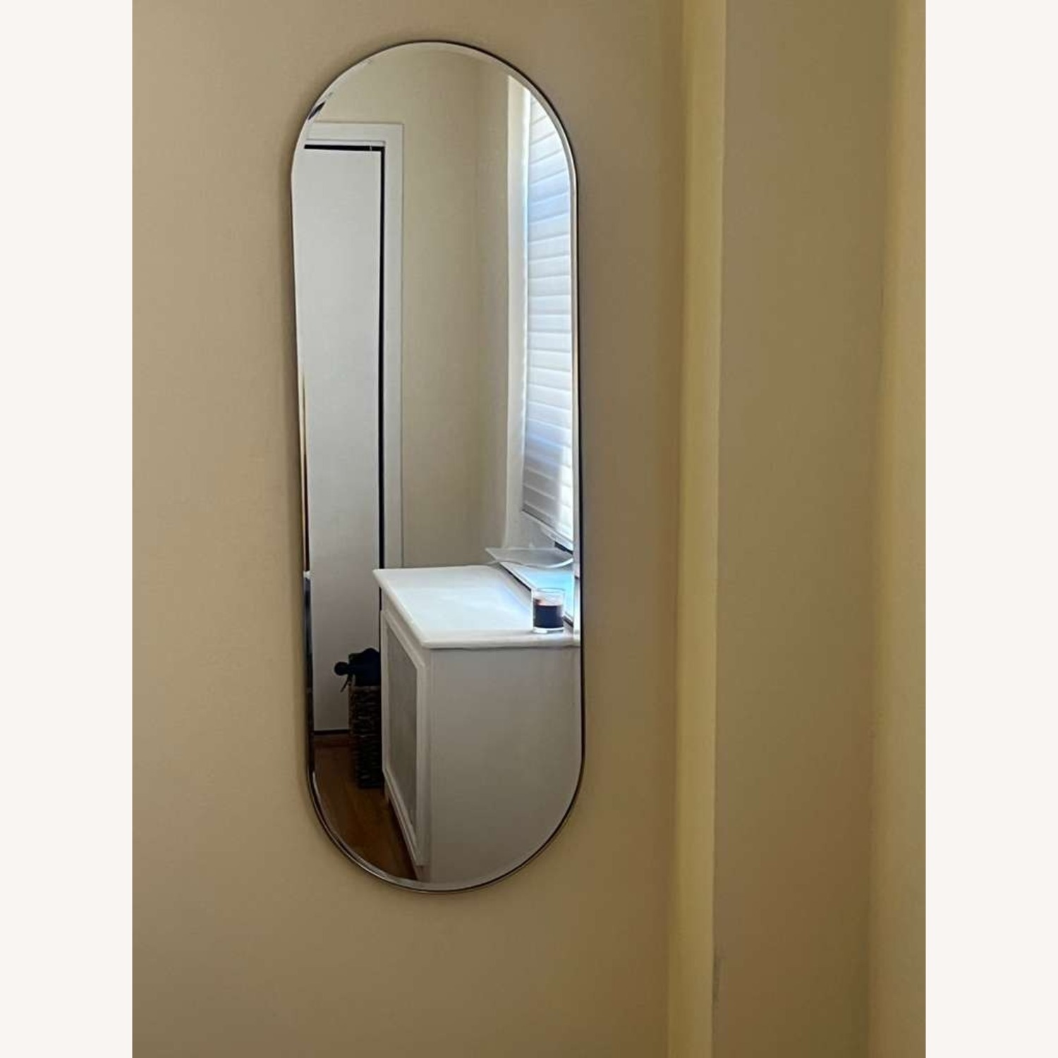 Pottery Barn Lylian Oval Wall Mirror - image-1