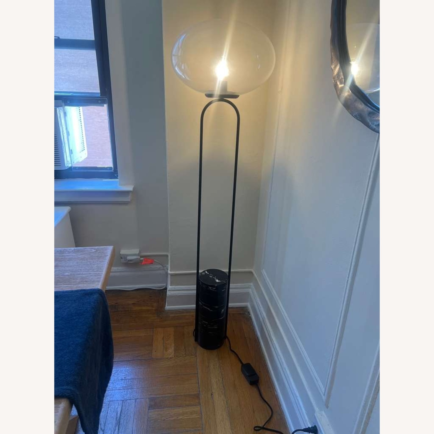 CB2 Polo Black Marble Floor Lamp - image-3