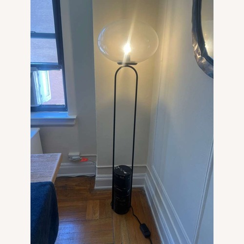 Used CB2 Polo Black Marble Floor Lamp for sale on AptDeco