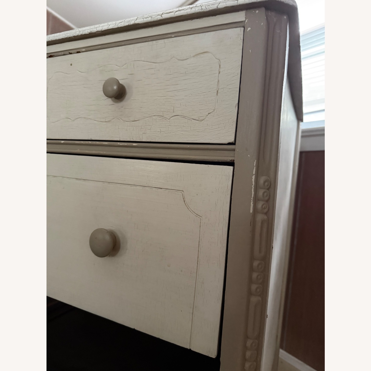 Vintage/Antique Finds White Wood Dresser - image-3