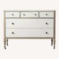 Vintage/Antique Finds White Wood Dresser
