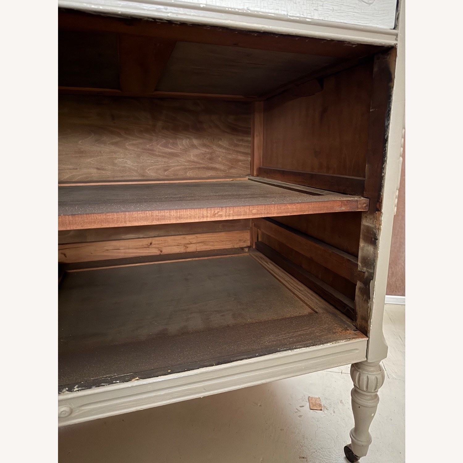Vintage/Antique Finds White Wood Dresser - image-5