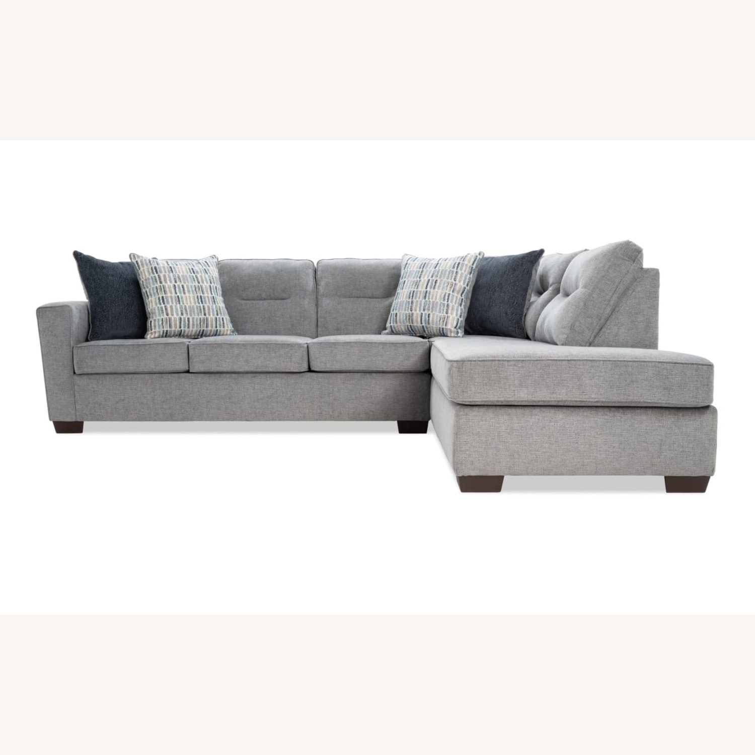 Dylan Slate 112'' 2 Piece Right Arm Facing Chaise Sectional - image-4