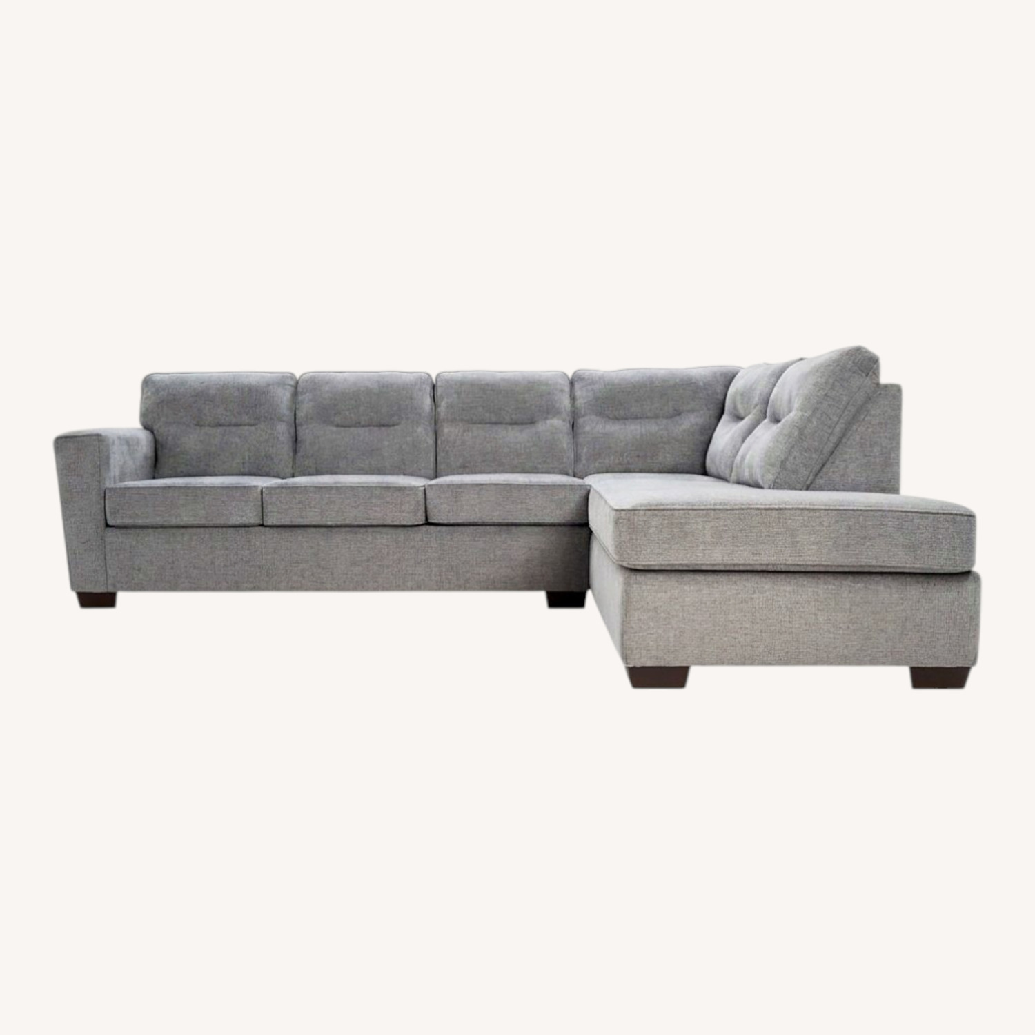Dylan Slate 112'' 2 Piece Right Arm Facing Chaise Sectional - image-0