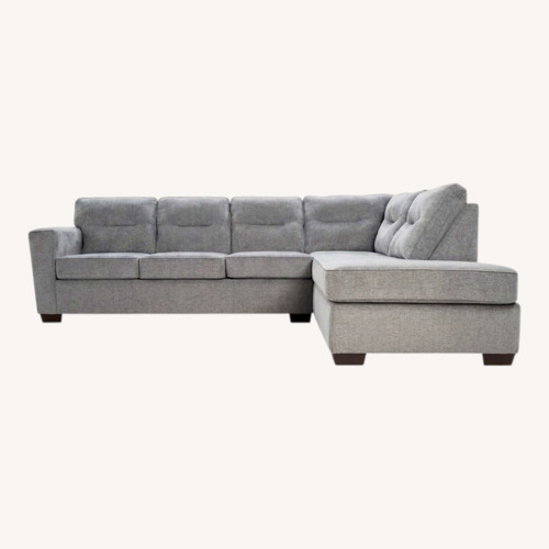 Used Dylan Slate 112'' 2 Piece Right Arm Facing Chaise Sectional for sale on AptDeco