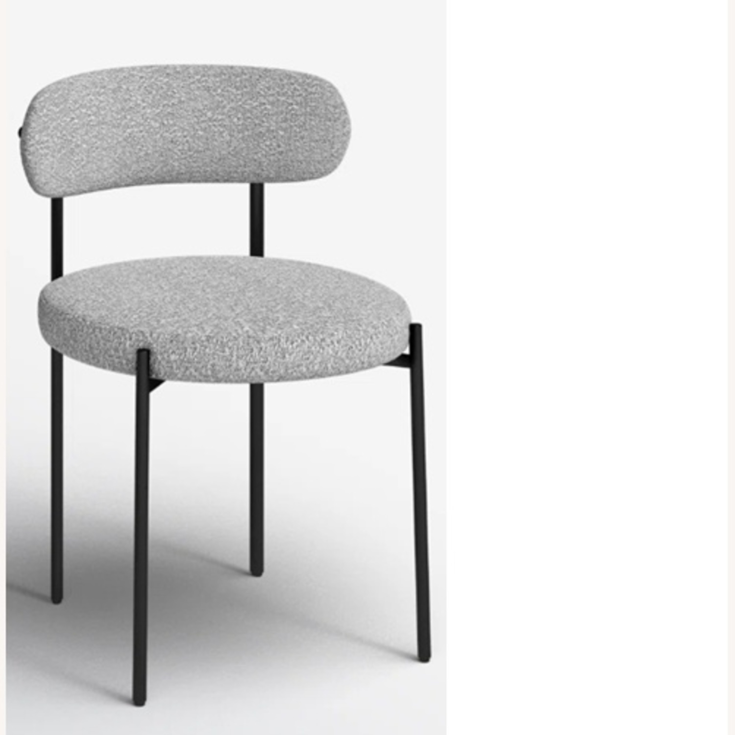 AllModern Sherwood Gray Boucle Dining Chairs - Set of 4 - image-5