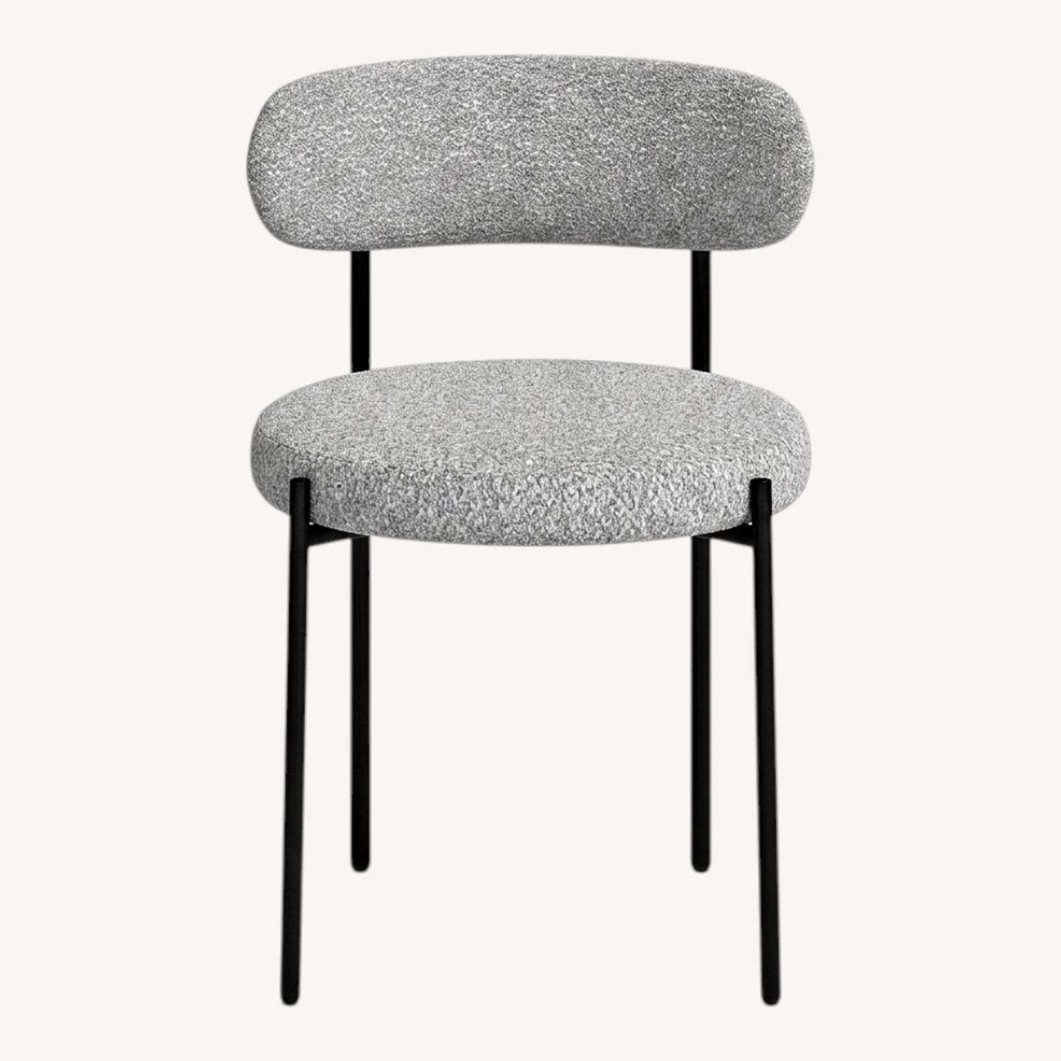 AllModern Sherwood Gray Boucle Dining Chairs - Set of 4 - image-0