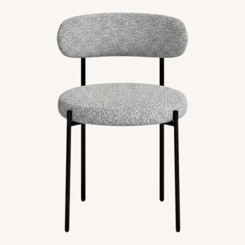 Used AllModern Sherwood Gray Boucle Dining Chairs - Set of 4 for sale on AptDeco
